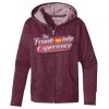 Ladies' Heathered Full-Zip Hooded Sweatshirt Thumbnail