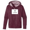 Ladies' Heathered Full-Zip Hooded Sweatshirt Thumbnail